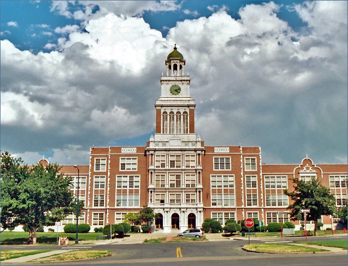 front entrance to East High School in Denver Colorado